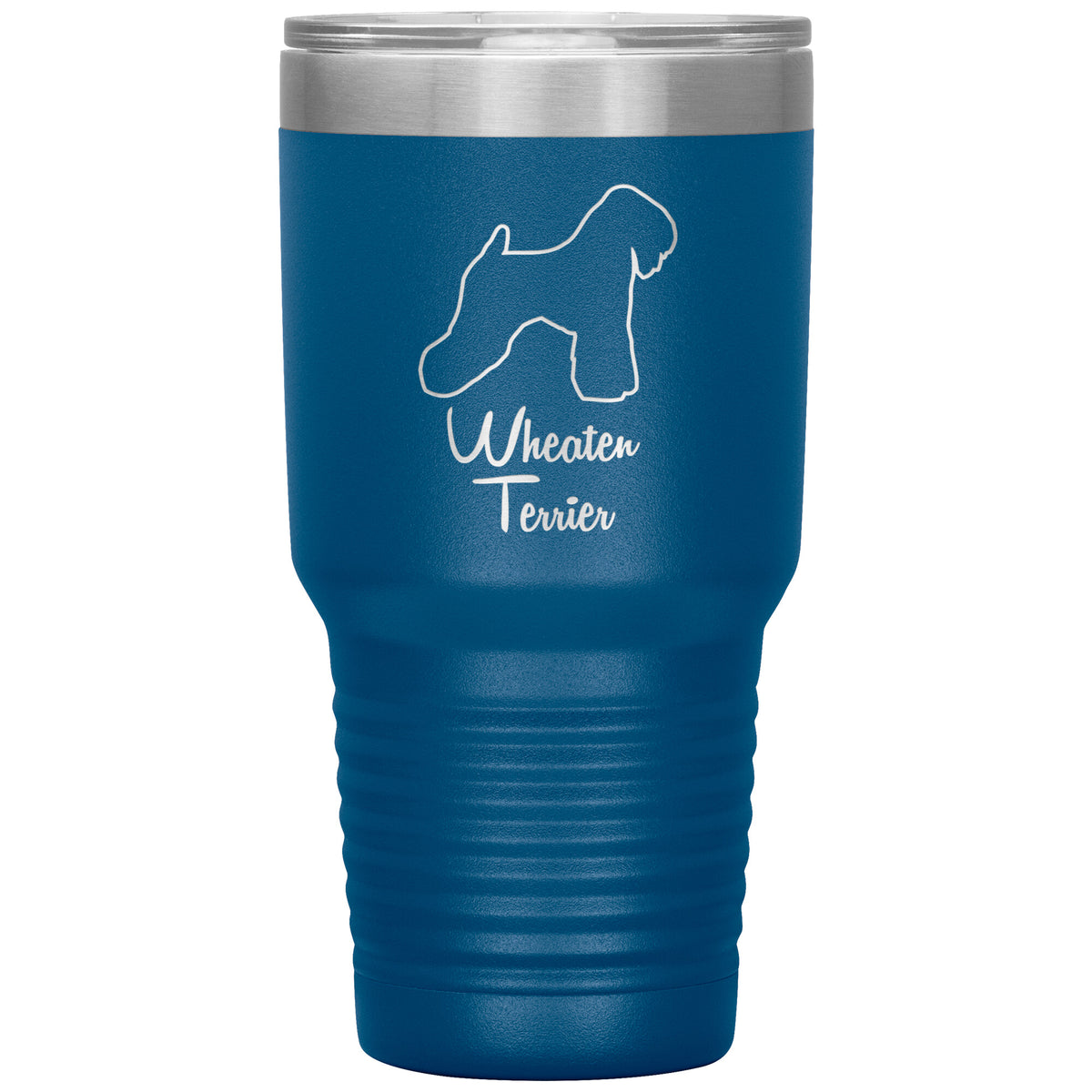 Wheaten Terrier Dog Outlined Silhouette 30oz Insulated Tumbler
