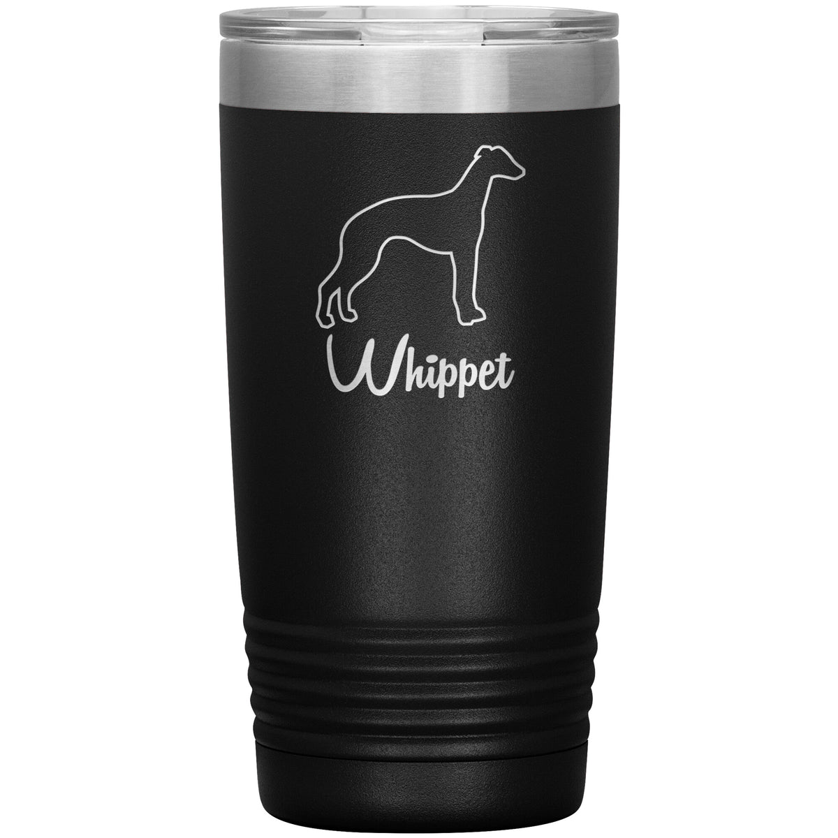 Whippet Dog Outlined Silhouette 20oz Insulated Tumbler