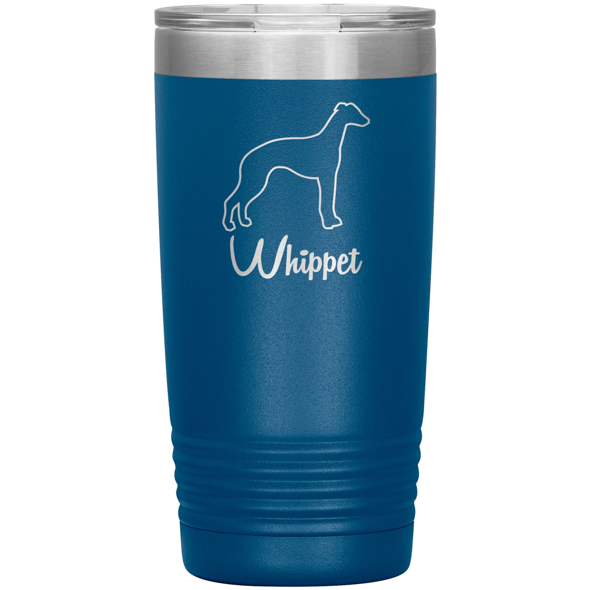Whippet Dog Outlined Silhouette 20oz Insulated Tumbler