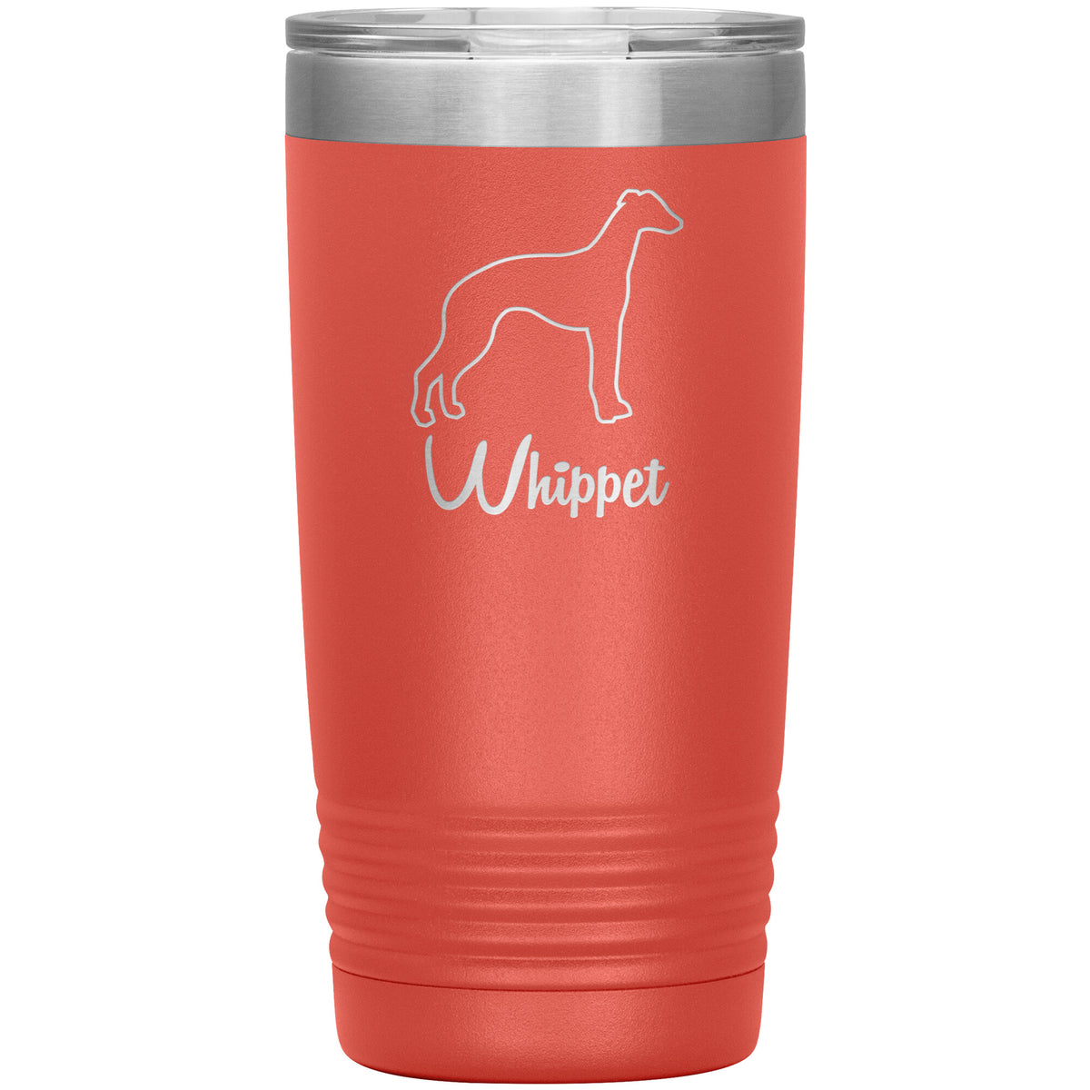 Whippet Dog Outlined Silhouette 20oz Insulated Tumbler