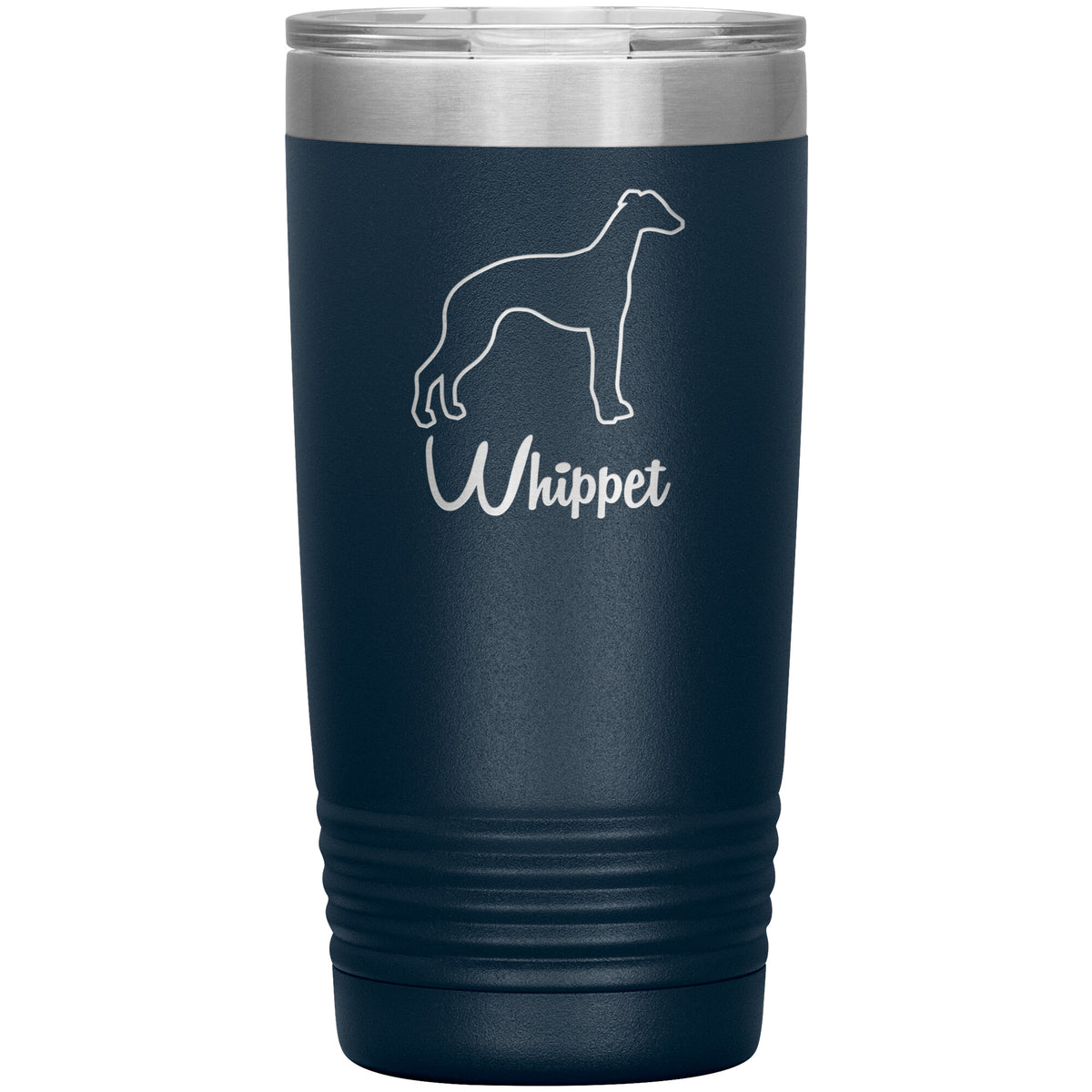 Whippet Dog Outlined Silhouette 20oz Insulated Tumbler