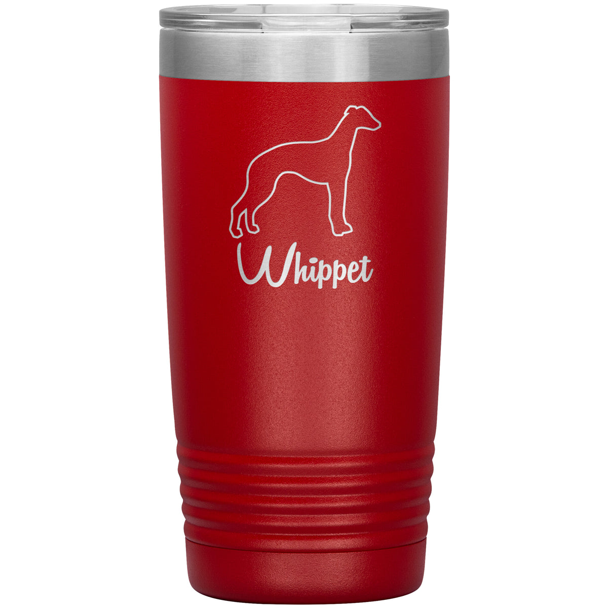 Whippet Dog Outlined Silhouette 20oz Insulated Tumbler