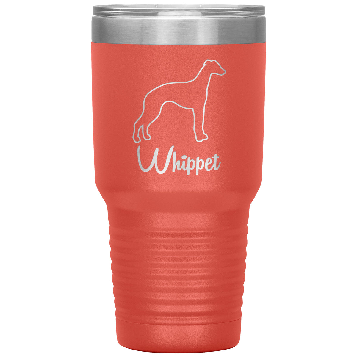Whippet Dog Outlined Silhouette 30oz Insulated Tumbler
