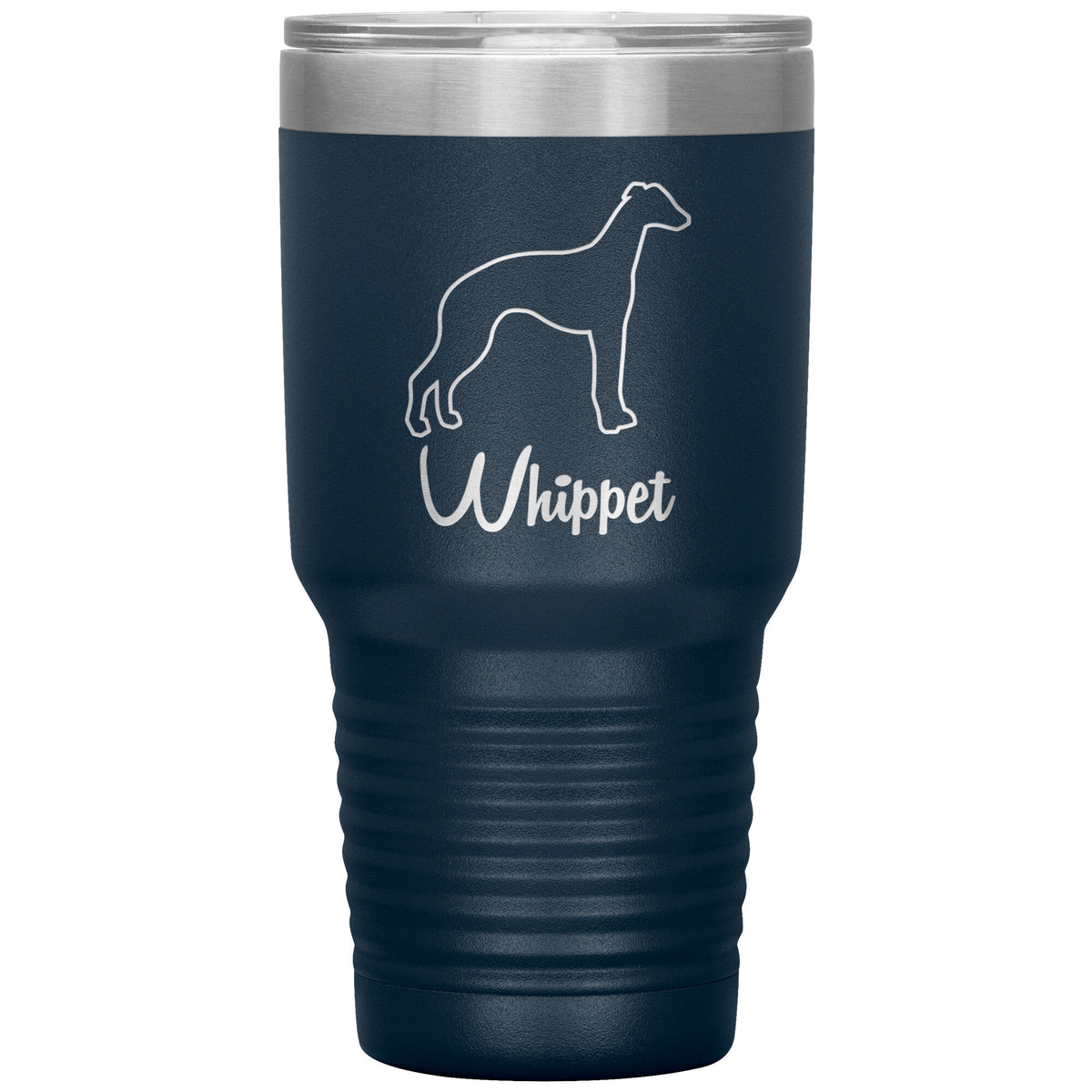 Whippet Dog Outlined Silhouette 30oz Insulated Tumbler