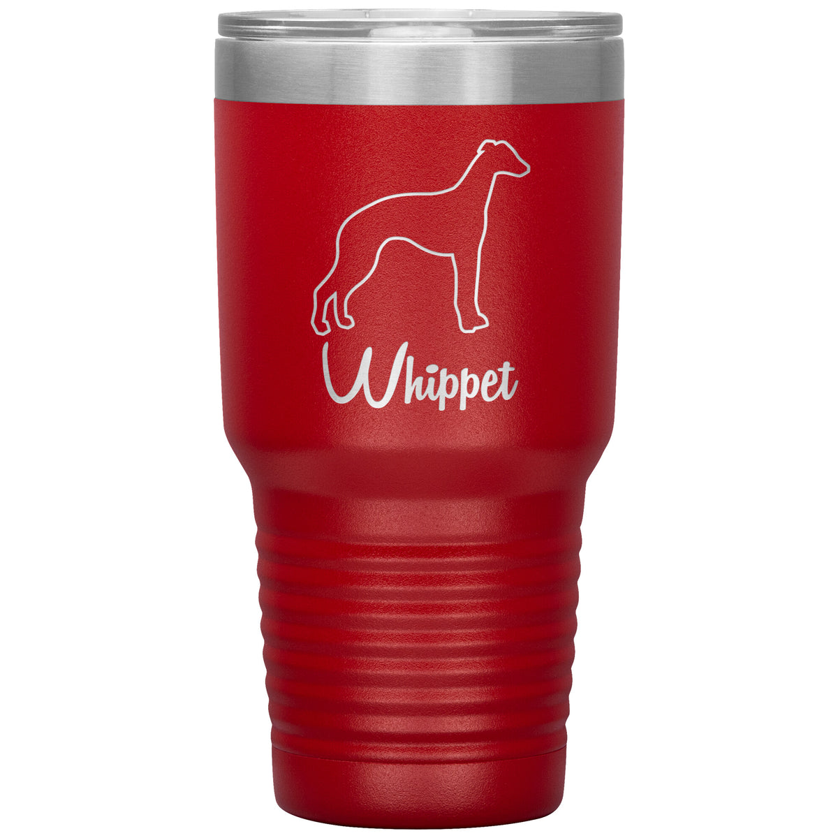 Whippet Dog Outlined Silhouette 30oz Insulated Tumbler