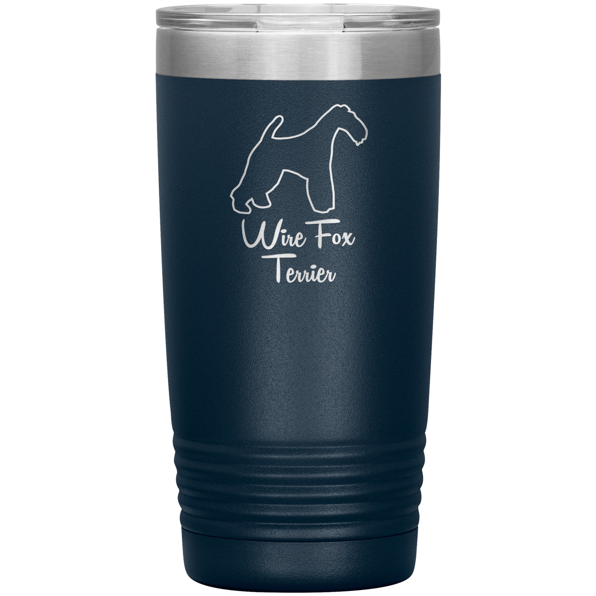 Wire Fox Terrier Dog Outlined Silhouette 20oz Insulated Tumbler