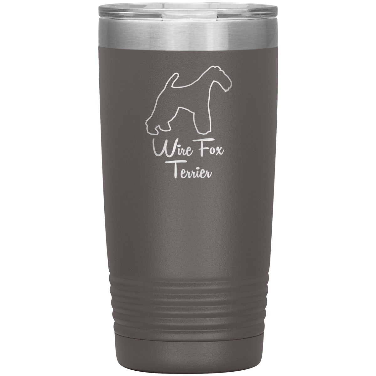 Wire Fox Terrier Dog Outlined Silhouette 20oz Insulated Tumbler