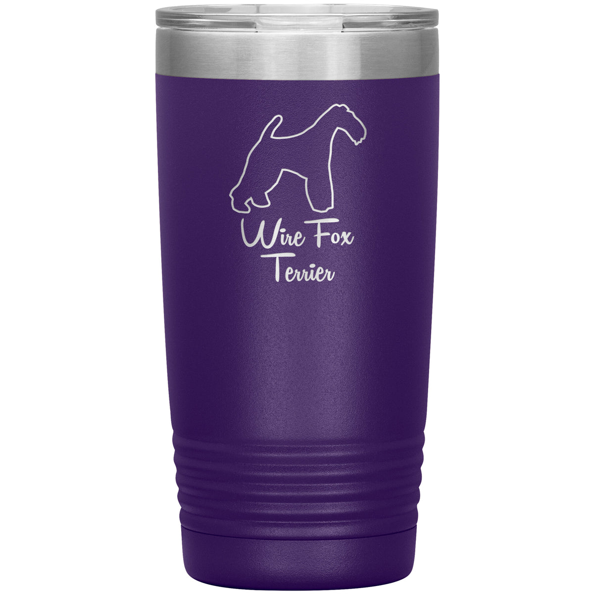 Wire Fox Terrier Dog Outlined Silhouette 20oz Insulated Tumbler