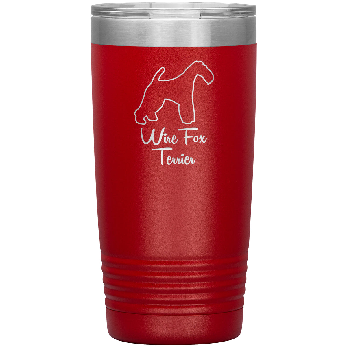 Wire Fox Terrier Dog Outlined Silhouette 20oz Insulated Tumbler