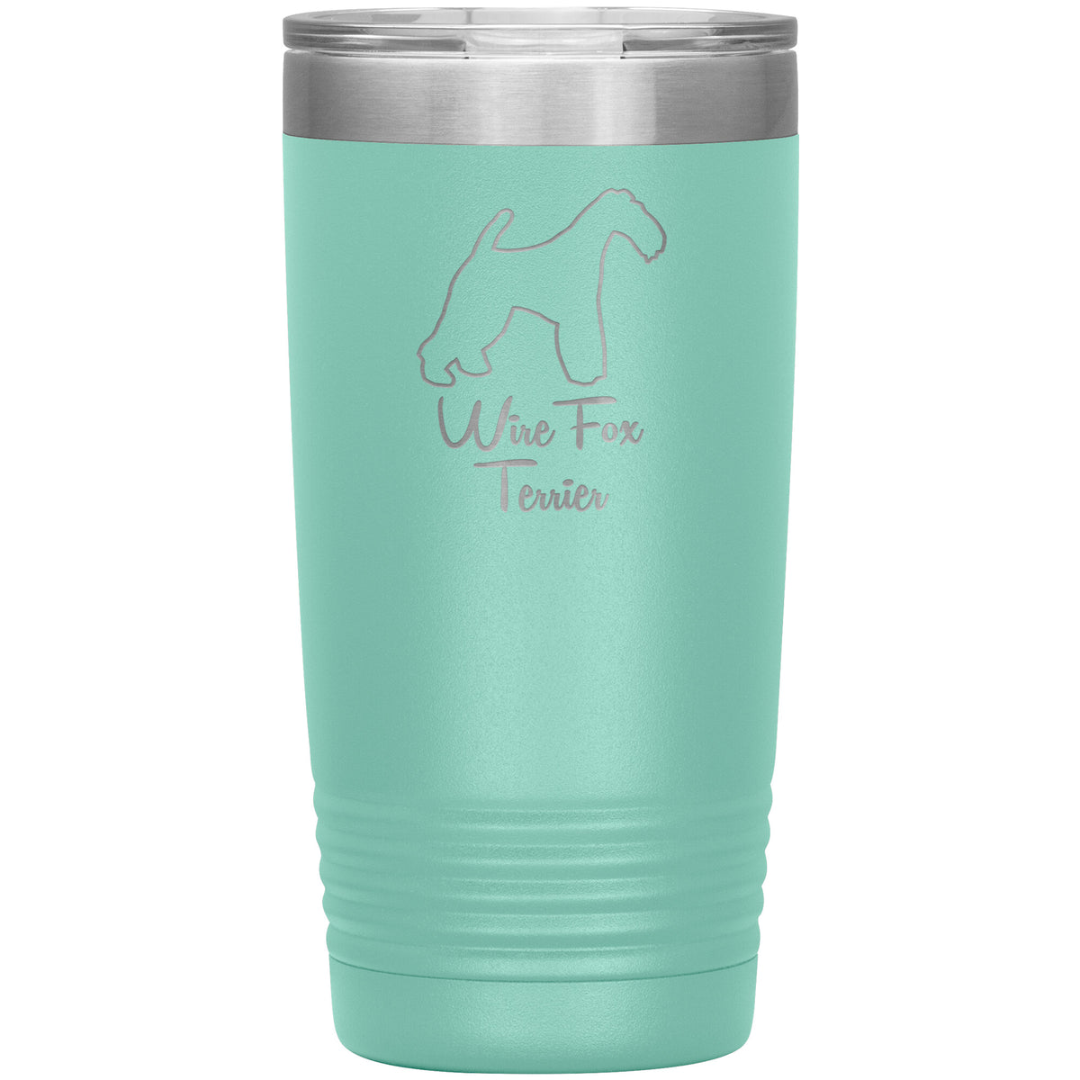 Wire Fox Terrier Dog Outlined Silhouette 20oz Insulated Tumbler