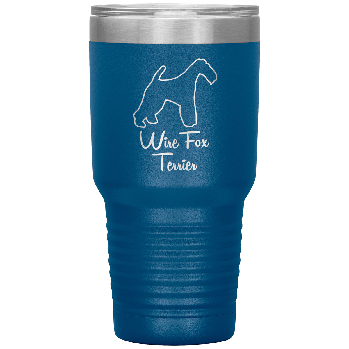Wire Fox Terrier Dog Outlined Silhouette 30oz Insulated Tumbler
