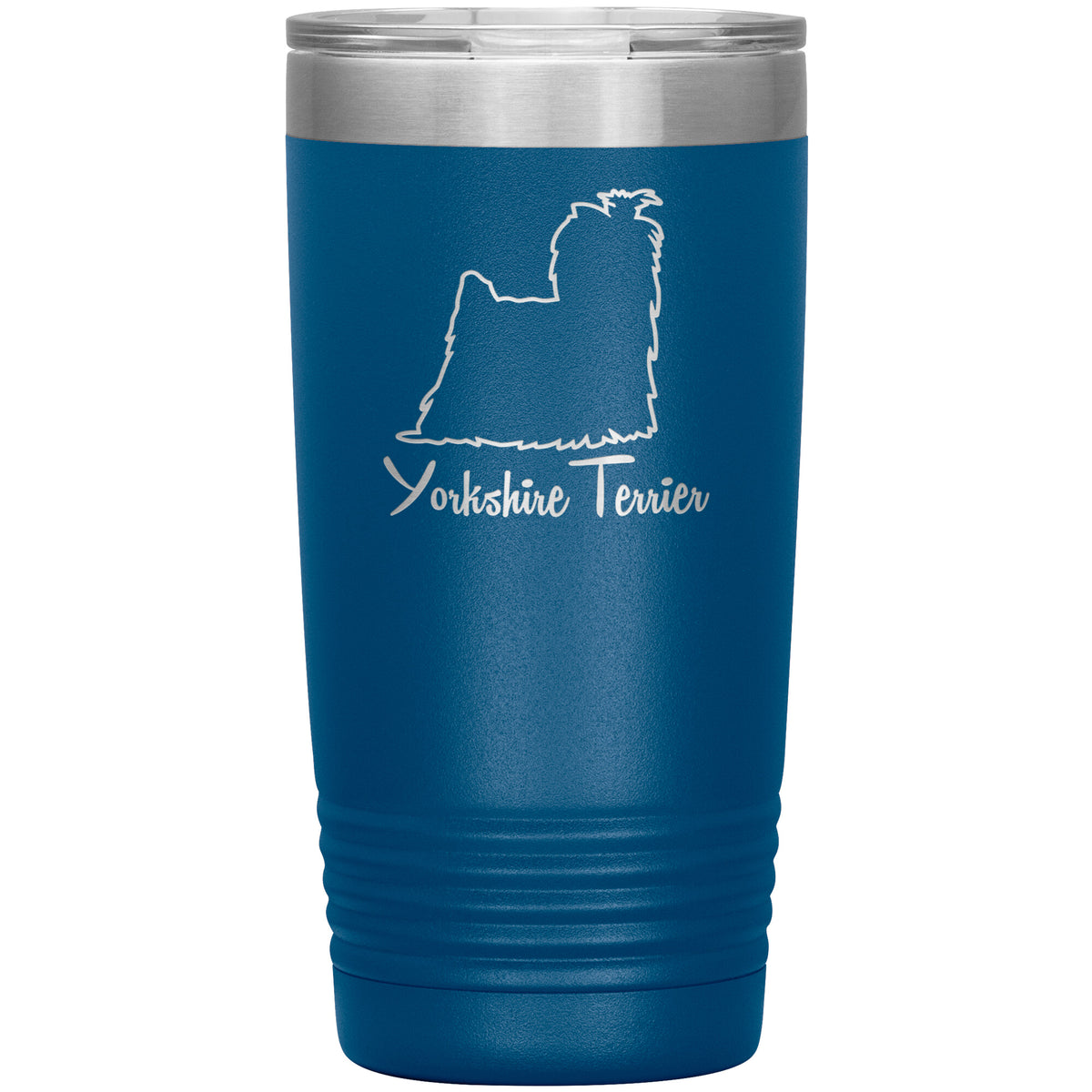 Yorkshire Terrier Dog Outlined Silhouette 20oz Insulated Tumbler