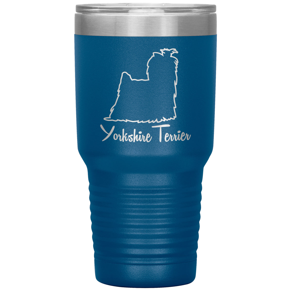 Yorkshire Terrier Dog Outlined Silhouette 30oz Insulated Tumbler