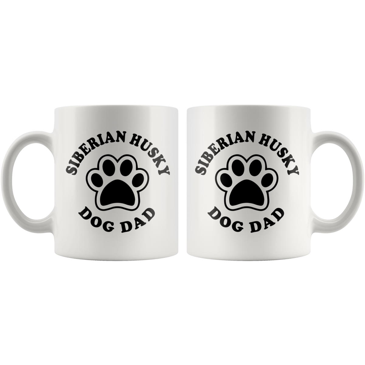 Siberian Husky Dog Dad Coffee / Tea Ceramic Mug - 11oz / 15oz