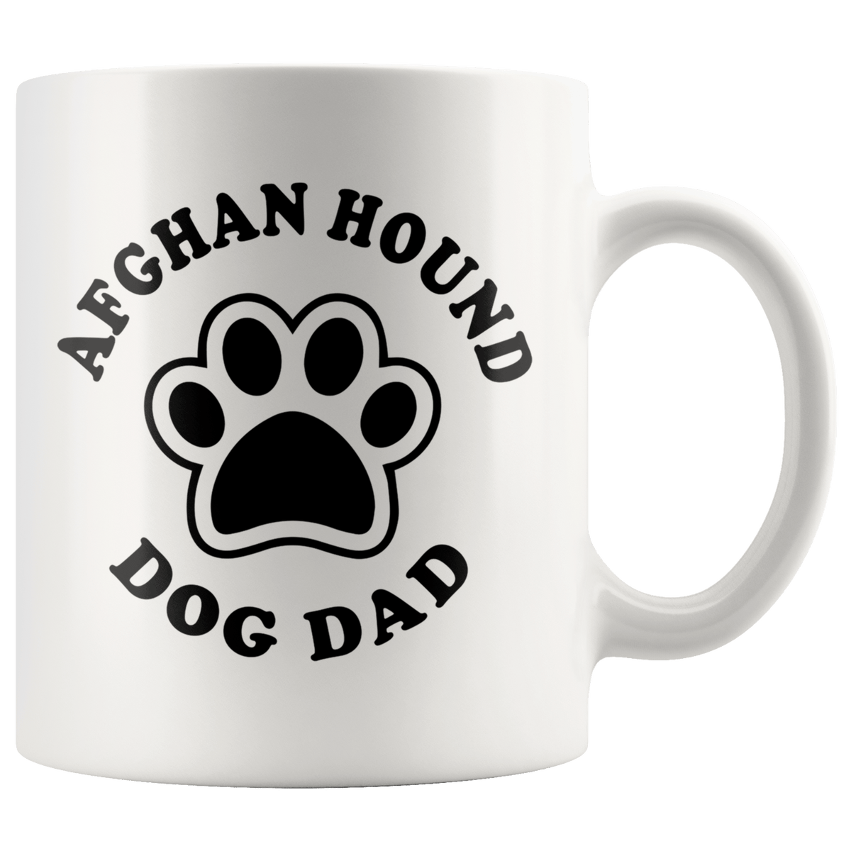 Afghan Hound Dog Dad Coffee / Tea Ceramic Mug - 11oz / 15oz Drinkware 11oz Mug