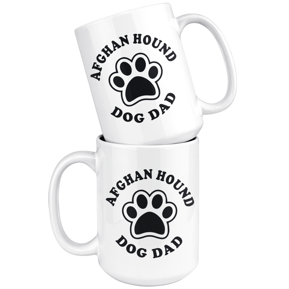 Afghan Hound Dog Dad Coffee / Tea Ceramic Mug - 11oz / 15oz Drinkware