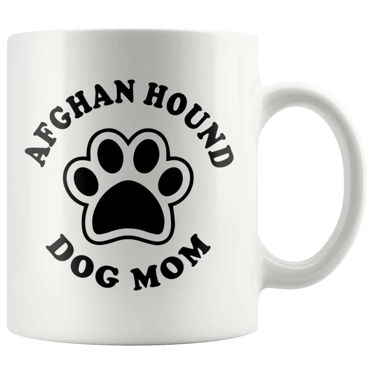 Afghan Hound Dog Mom Coffee / Tea Ceramic Mug - 11oz / 15oz Drinkware 11oz Mug