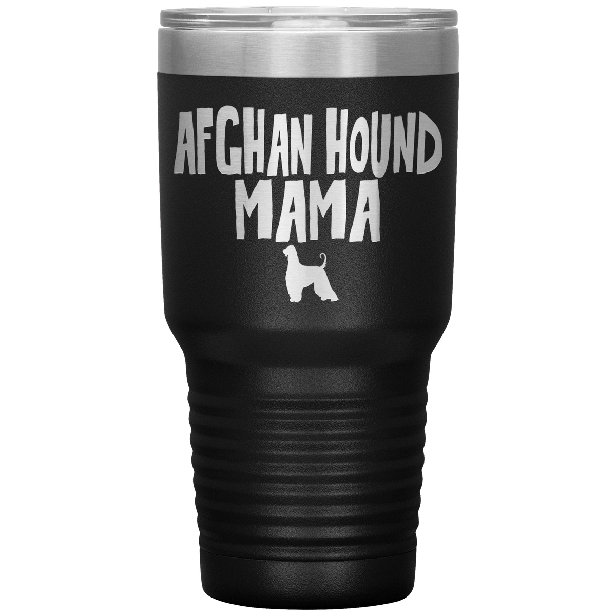 Afghan Hound Mama 30 Oz Vacuum Tumbler Tumblers Black