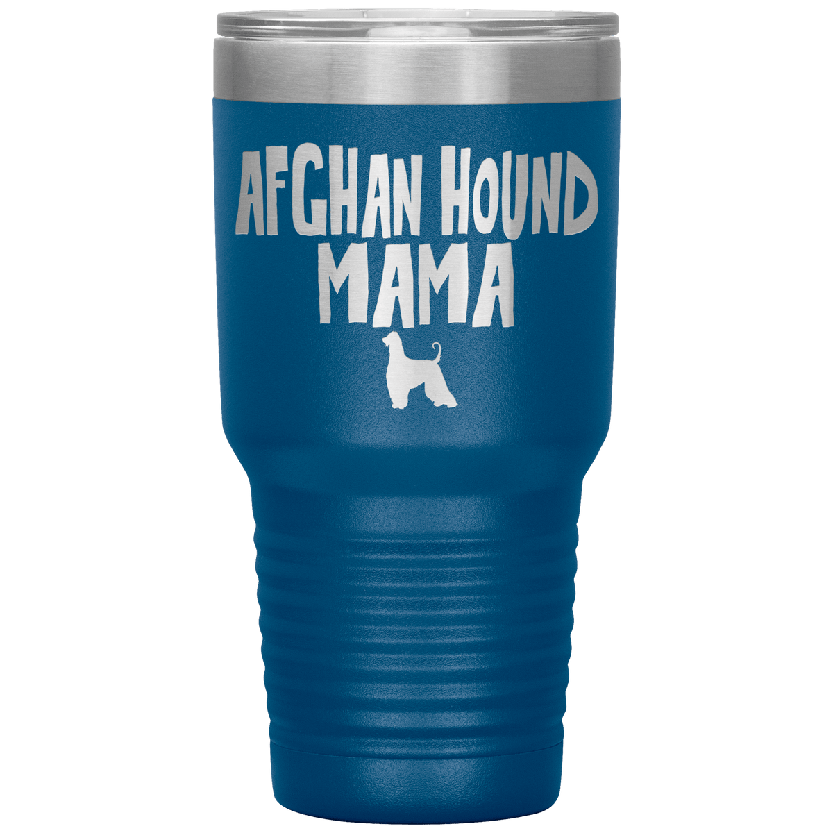 Afghan Hound Mama 30 Oz Vacuum Tumbler Tumblers Blue