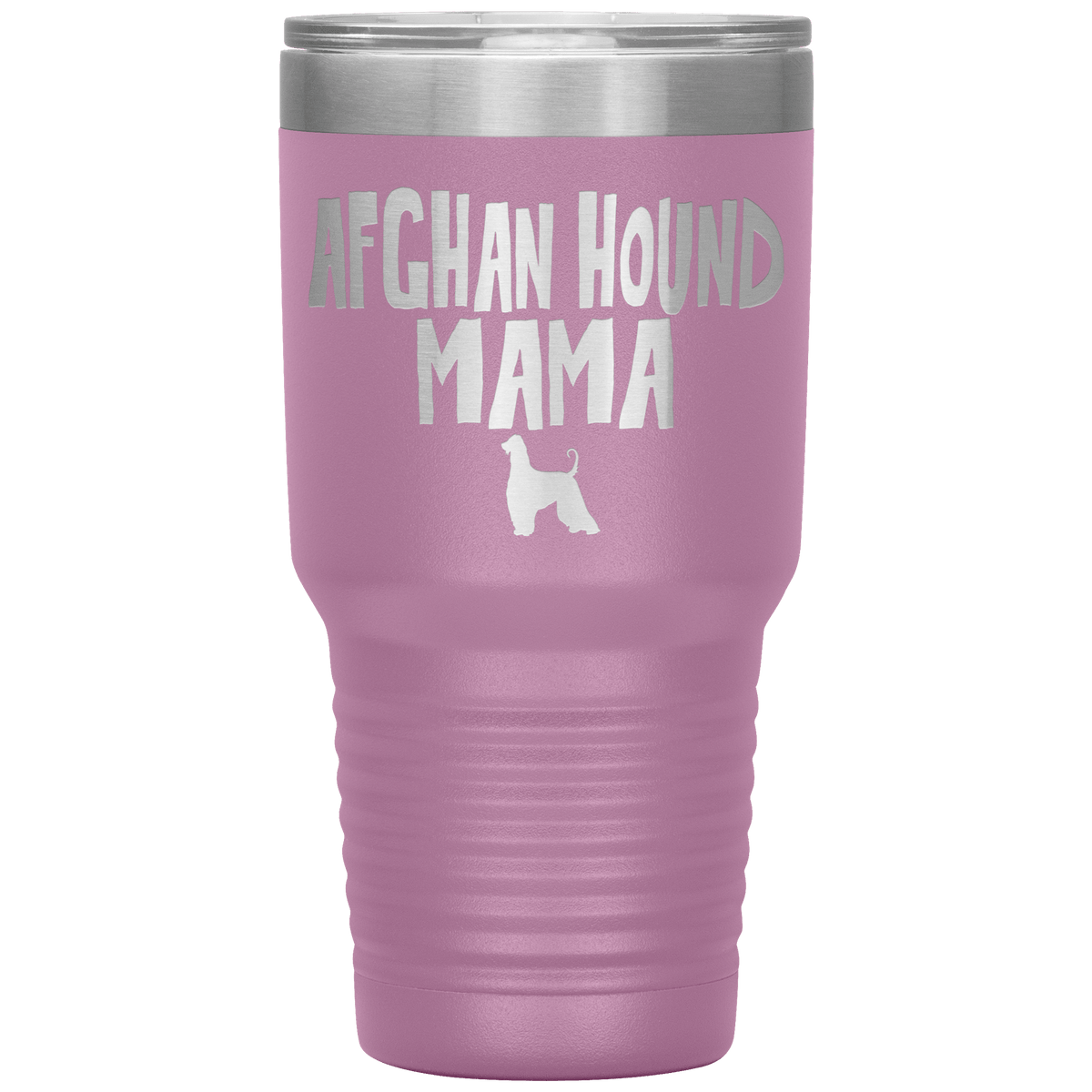 Afghan Hound Mama 30 Oz Vacuum Tumbler Tumblers Light Purple