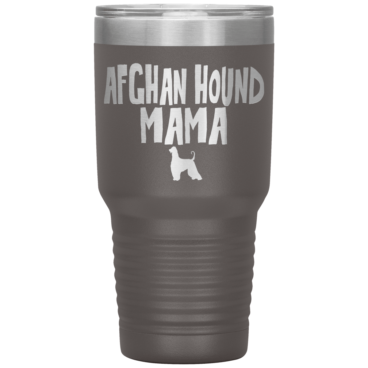 Afghan Hound Mama 30 Oz Vacuum Tumbler Tumblers Pewter
