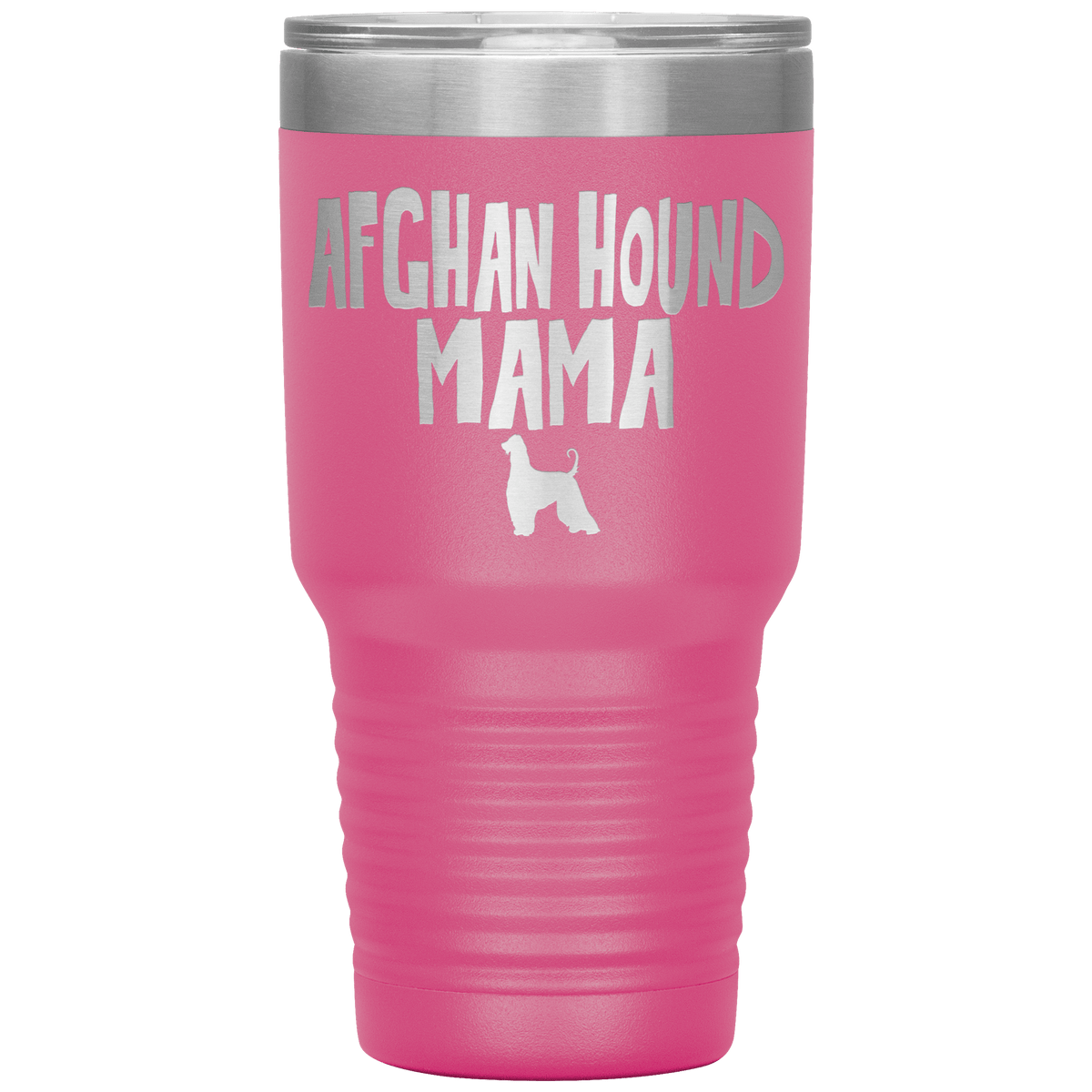 Afghan Hound Mama 30 Oz Vacuum Tumbler Tumblers Pink