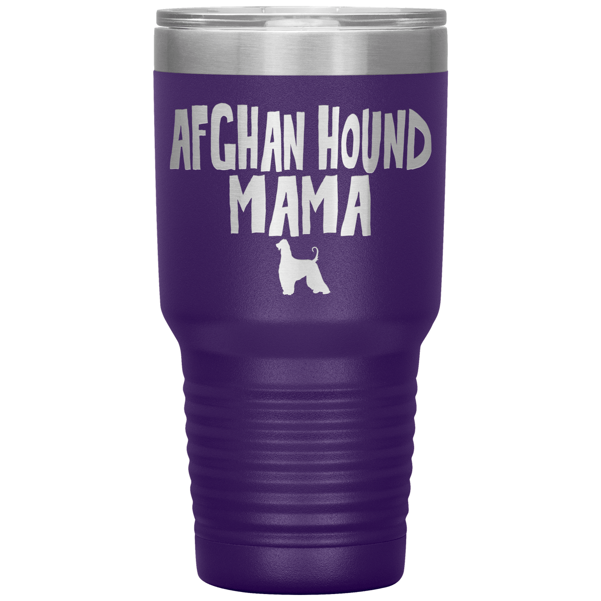 Afghan Hound Mama 30 Oz Vacuum Tumbler Tumblers Purple