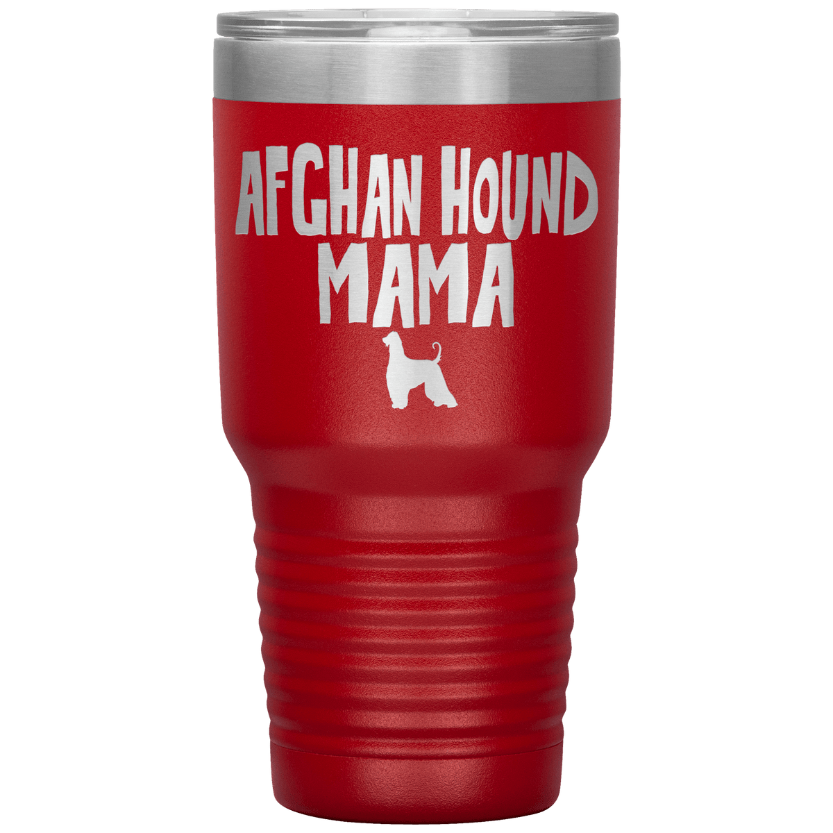 Afghan Hound Mama 30 Oz Vacuum Tumbler Tumblers Red