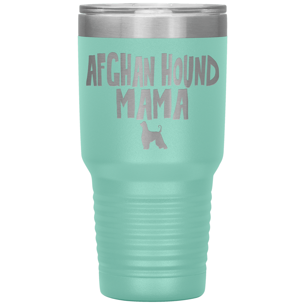 Afghan Hound Mama 30 Oz Vacuum Tumbler Tumblers Teal