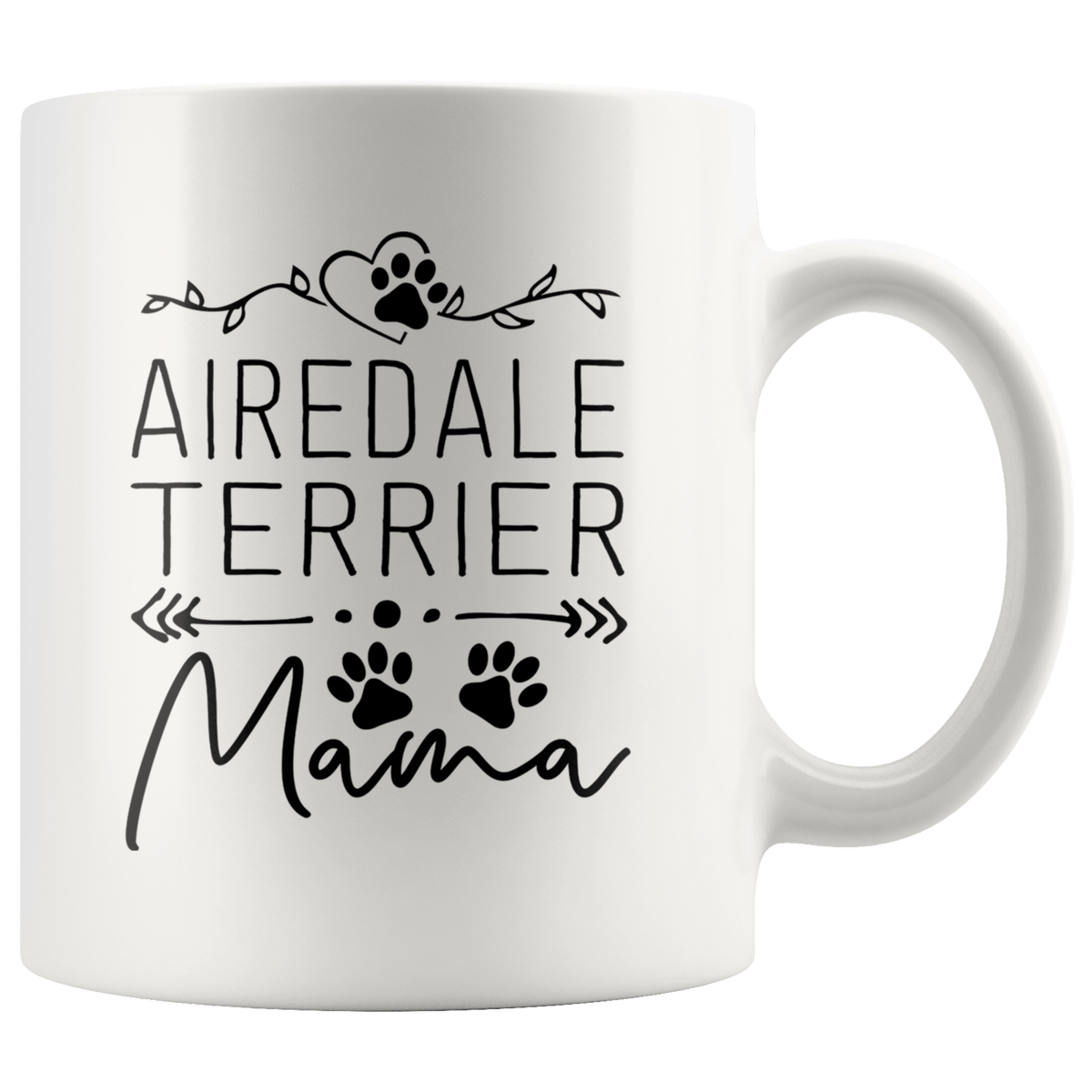 Airedale Terrier Dog Mama Coffee / Tea Ceramic Mug - 11oz / 15oz Drinkware 11oz Mug