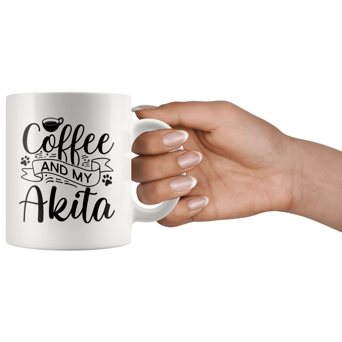 Akita Coffee and my Dog Coffee / Tea Ceramic Mug - 11oz / 15oz Drinkware