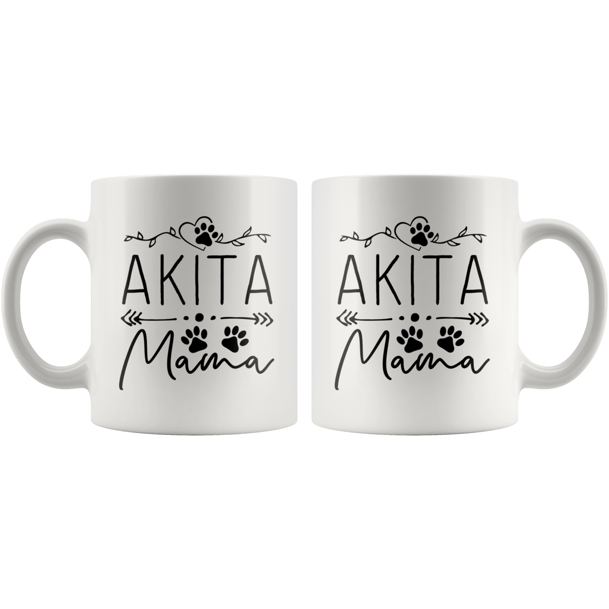 Akita Dog Mama Coffee / Tea Ceramic Mug - 11oz / 15oz Drinkware