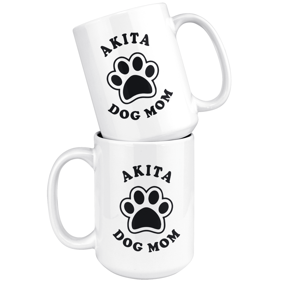 Akita Dog Mom Coffee / Tea Ceramic Mug - 11oz / 15oz Drinkware