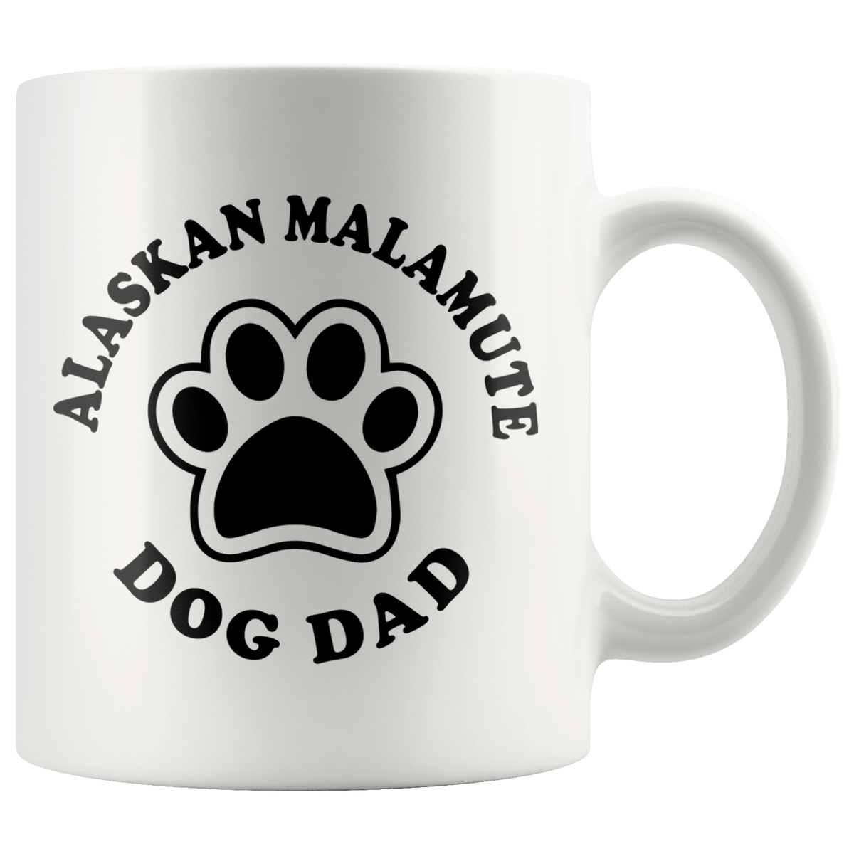 Alaskan Malamute Dog Dad Coffee / Tea Ceramic Mug - 11oz / 15oz Drinkware 11oz Mug