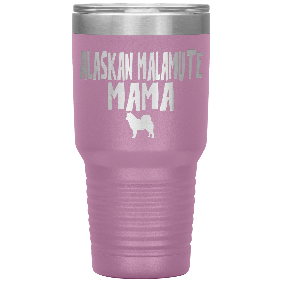 Alaskan Malamute Mama 30 Oz Vacuum Tumbler Tumblers Light Purple