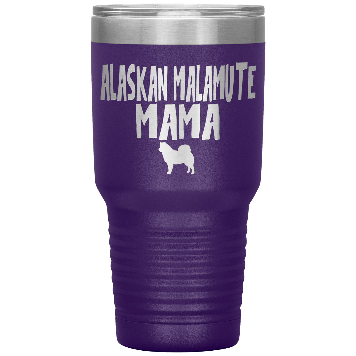 Alaskan Malamute Mama 30 Oz Vacuum Tumbler Tumblers Purple