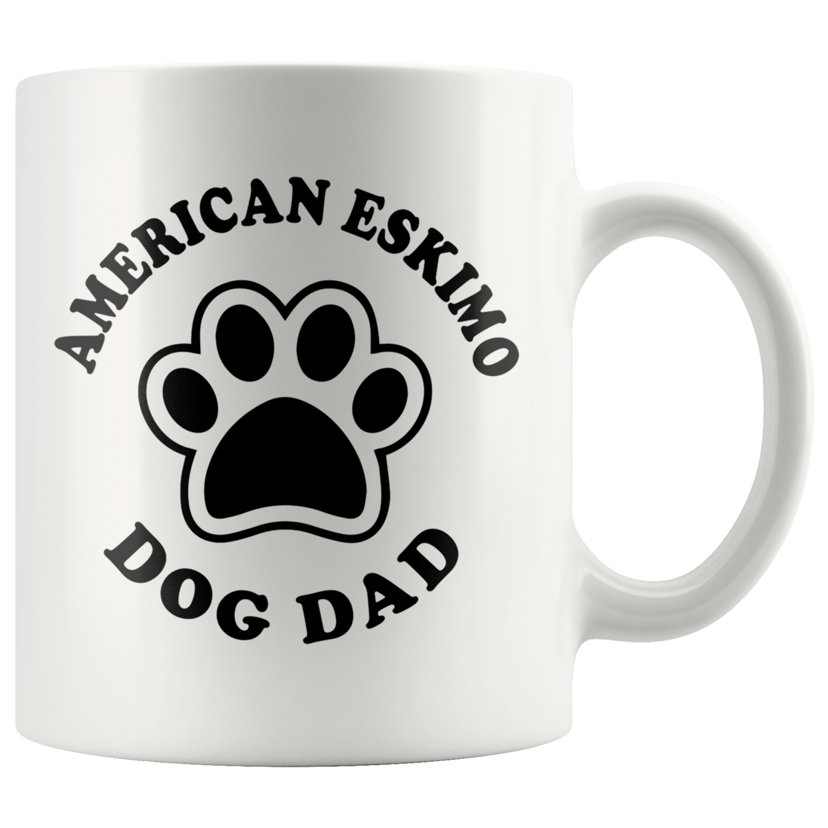 American Eskimo Dog Dad Coffee / Tea Ceramic Mug - 11oz / 15oz Drinkware 11oz Mug