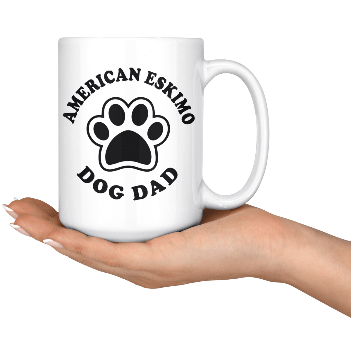 American Eskimo Dog Dad Coffee / Tea Ceramic Mug - 11oz / 15oz Drinkware