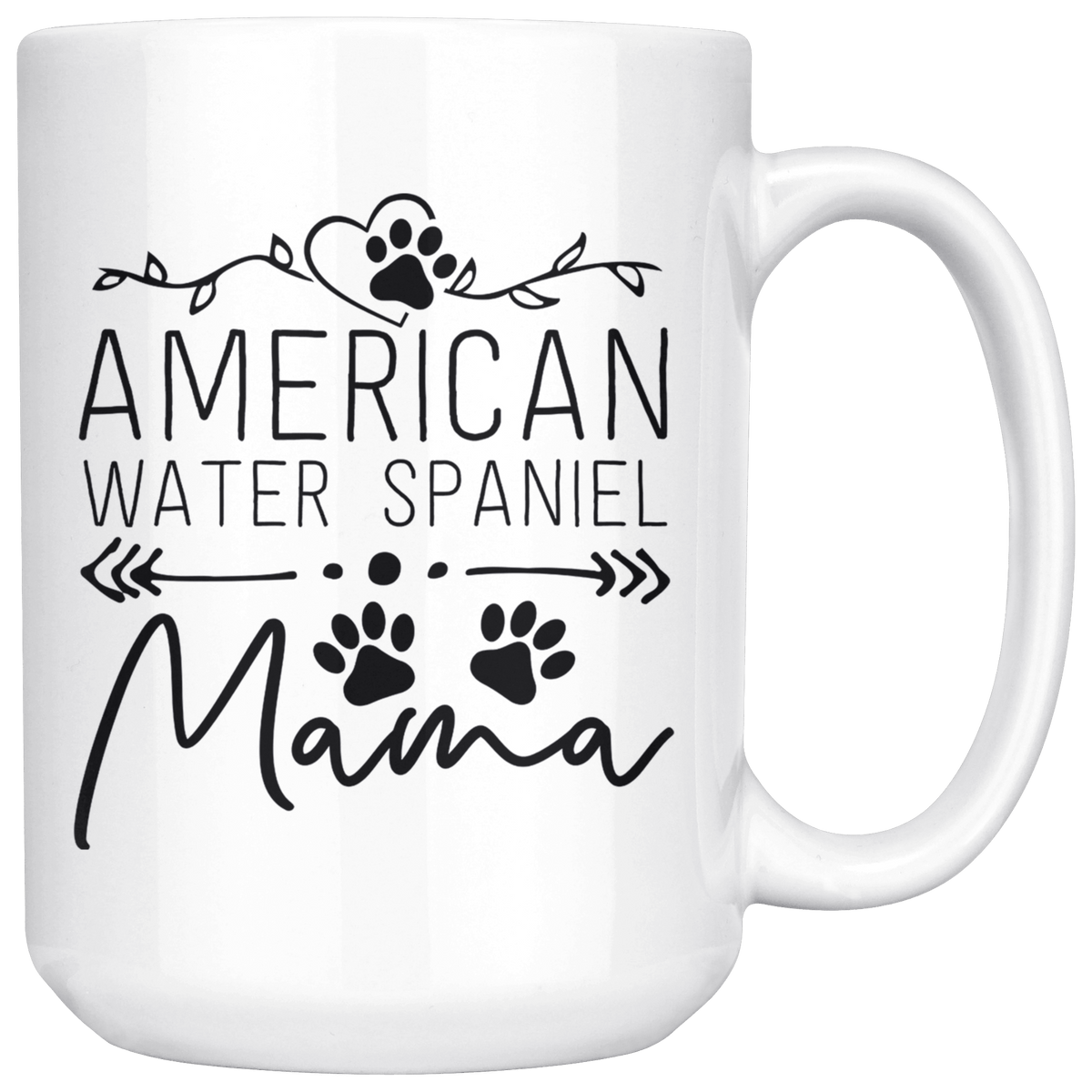 American Water Spaniel Dog Mama Coffee / Tea Ceramic Mug - 11oz / 15oz Drinkware 15oz Mug