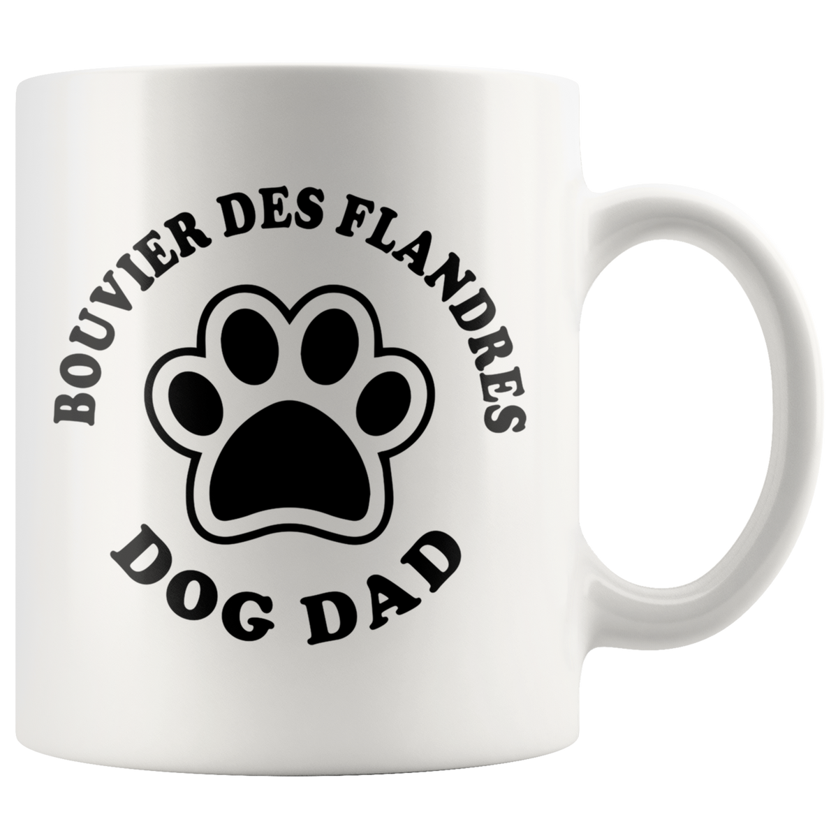 Bouvier des Flandres Dog Dad Coffee / Tea Ceramic Mug - 11oz / 15oz