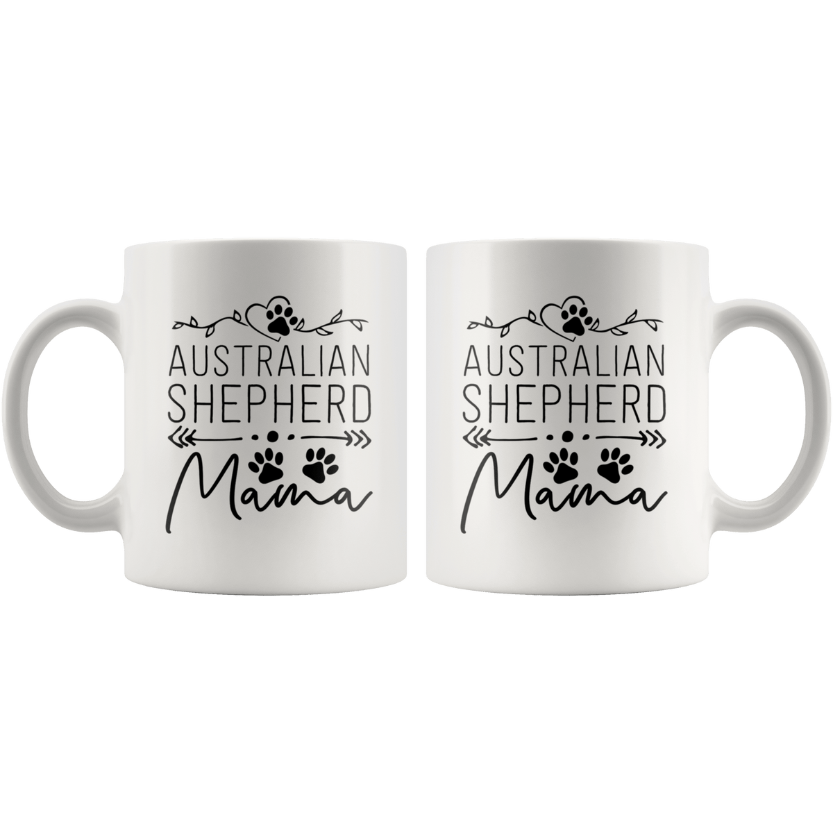 Australian Shepherd Dog Mama Coffee / Tea Ceramic Mug - 11oz / 15oz Drinkware