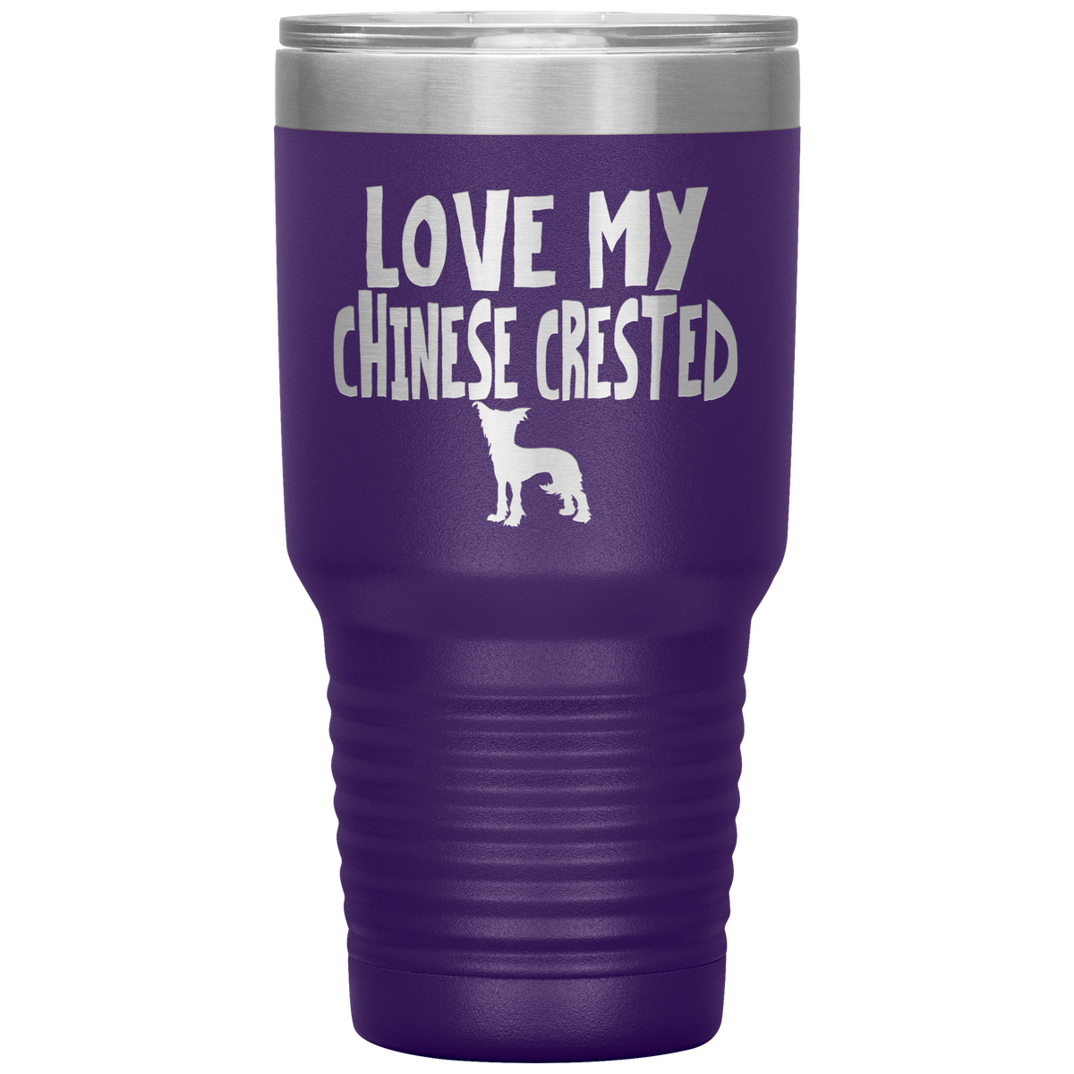 Love My Chinese Crested 30 Oz Vacuum Tumbler