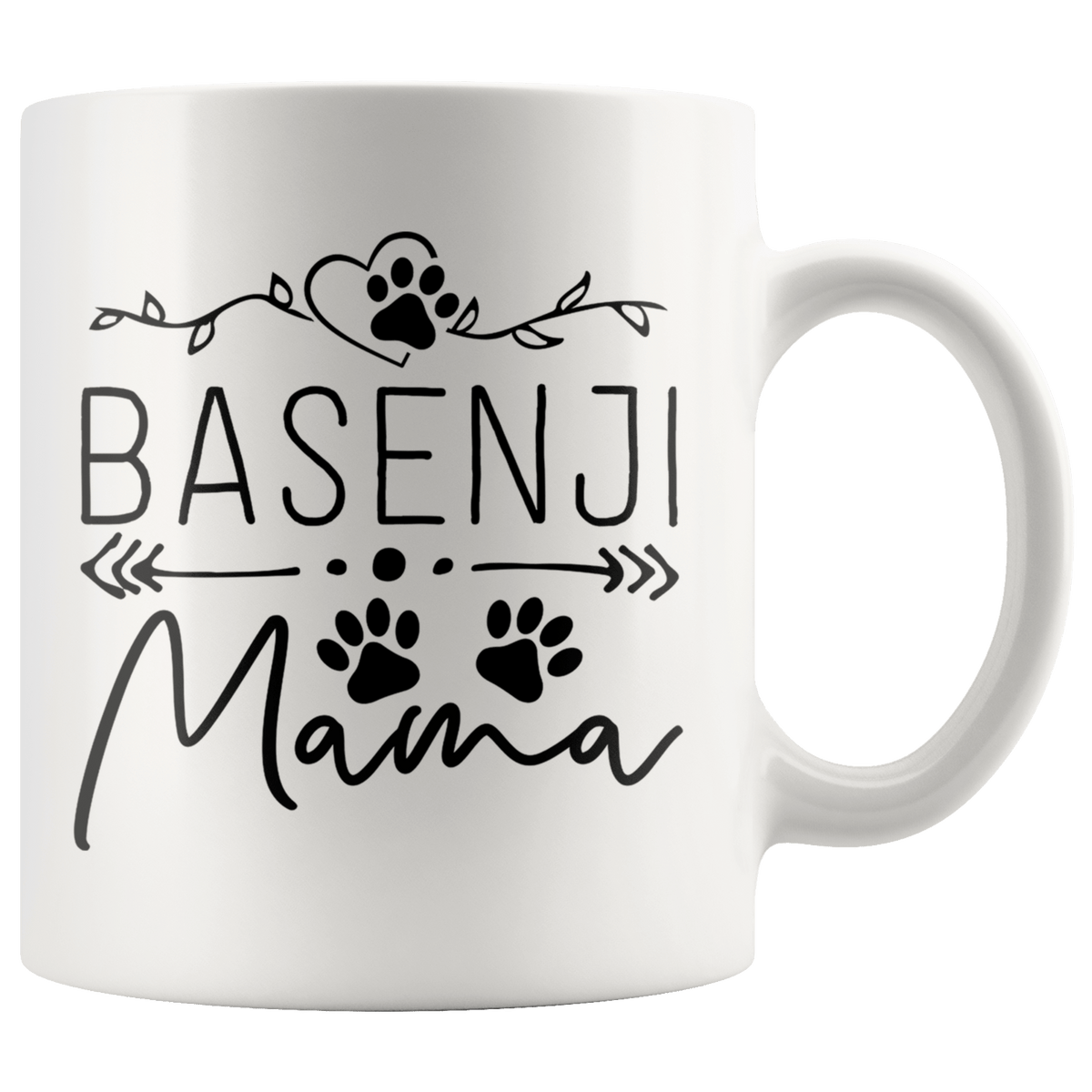 Basenji Dog Mama Coffee / Tea Ceramic Mug - 11oz / 15oz Drinkware 11oz Mug