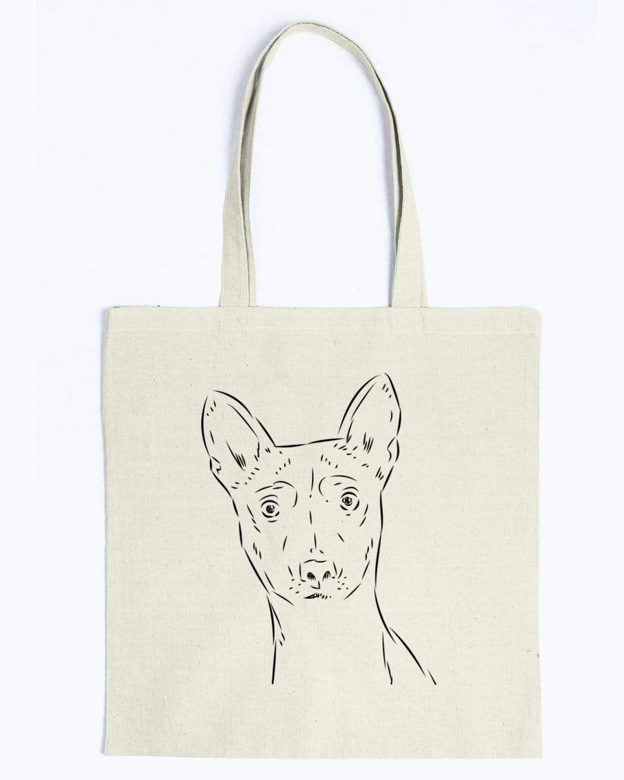 Basenji Doodle Dogs Canvas Tote Bag Accessories Natural / M
