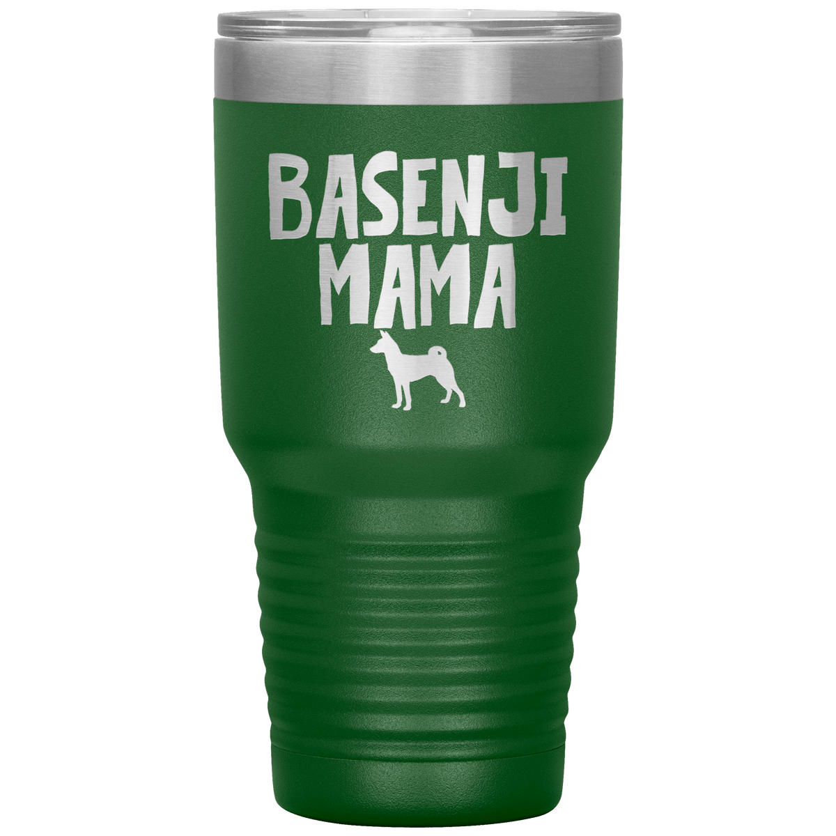Basenji Mama 30 Oz Vacuum Tumbler Tumblers Green