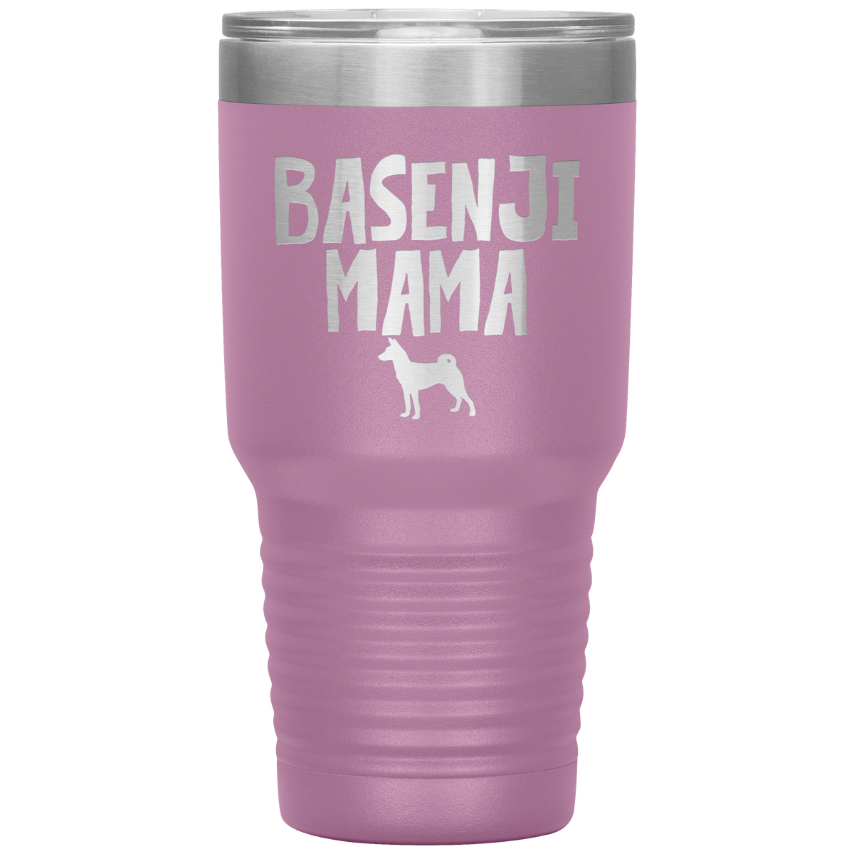 Basenji Mama 30 Oz Vacuum Tumbler Tumblers Light Purple