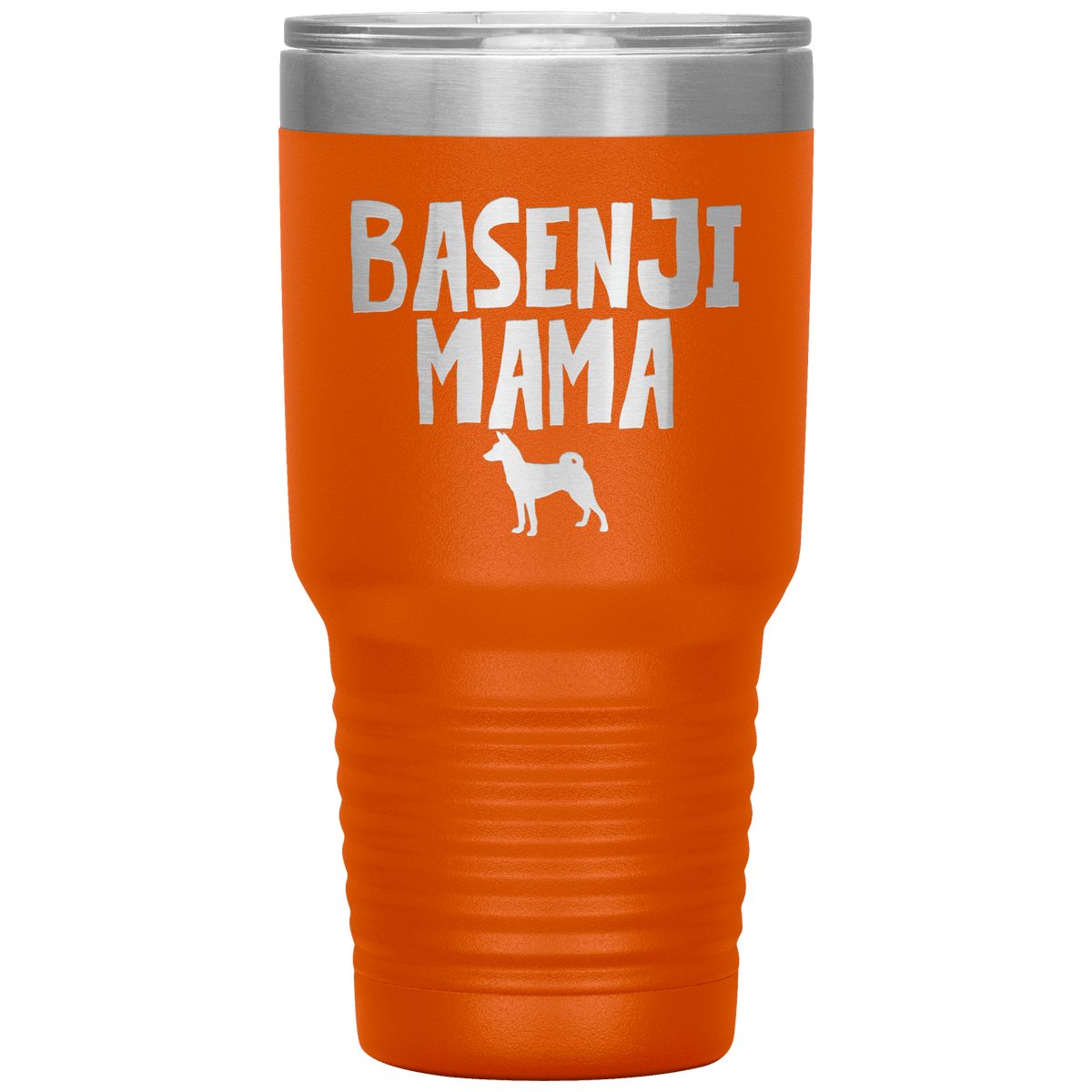 Basenji Mama 30 Oz Vacuum Tumbler Tumblers Orange