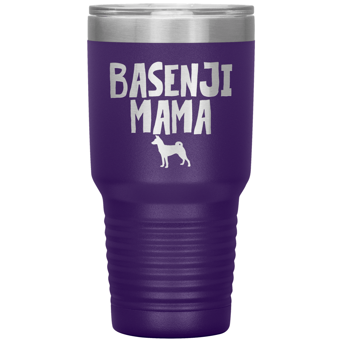 Basenji Mama 30 Oz Vacuum Tumbler Tumblers Purple