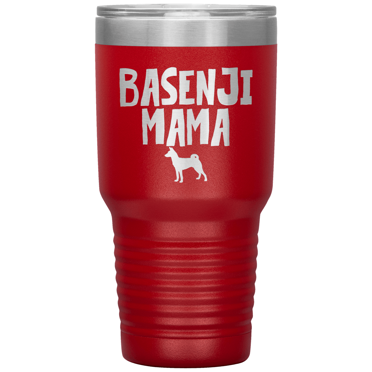 Basenji Mama 30 Oz Vacuum Tumbler Tumblers Red