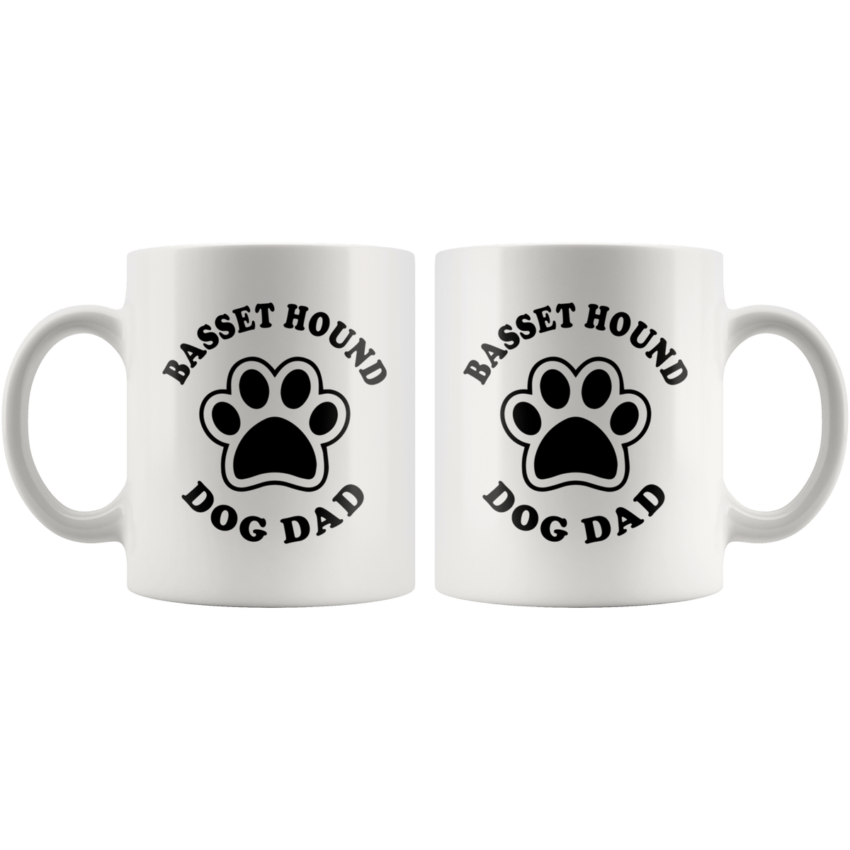 Basset Hound Dog Dad Coffee / Tea Ceramic Mug - 11oz / 15oz Drinkware
